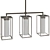 Baldwin Triple Pendant Light - Sleek Nickel Finish 3D model small image 2