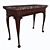 Elegant George II Marble Console 3D model small image 2