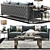 Luxury Winston Sofa Set 3D model small image 1