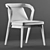 Elegant Armchair with Feat-Friendly Armrests 3D model small image 3