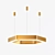 Sleek Sixty Chandelier: Modern Illumination Sparkles 3D model small image 2