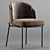 Elegant Minotti FIL NOIR Chair 3D model small image 1