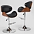 Adjustable Swivel Bar Stool 3D model small image 1