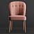 Margot Pink Velvet Chairs 3D model small image 2