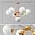 Copper Loft Chandelier 7: Vintage Charm for Any Space 3D model small image 1