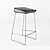 Elegant Wave Counter Stool 3D model small image 3