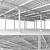 Steel Ceiling Girder System 3D model small image 3