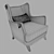 Oscar Armchair: Detailed Model for Interior Scenes 3D model small image 3