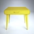 Sleek Yellow Desk for Modern Spaces 3D model small image 1