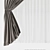 Elegant Curtain Collection: FBX, OBJ, 3Ds Max 3D model small image 3