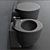 Modern Italian Ceramic Bathroom Set 3D model small image 2