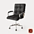 Luxury Rossi Leather Desk Chair 3D model small image 1