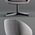 Stylish Minotti Russell Chair | Elegant Design & Comfort 3D model small image 2