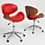 Carson Malmo Black Wood Office Chair 3D model small image 1