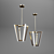 Quadrant Illumination: Quadrix Chandelier 3D model small image 2