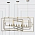 Elegant Metro Chandelier 3D model small image 1