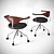 Danish Design: Johannes Hansen Swivel Chair 3D model small image 2