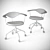 Danish Design: Johannes Hansen Swivel Chair 3D model small image 3