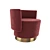 Elegant Anais Armchair by Baxter 3D model small image 2