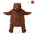 Cozy Brown Bear Soft Toy 3D model small image 1