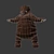 Cozy Brown Bear Soft Toy 3D model small image 2