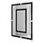 Modern Mirror Panel: Art.41 1250mm x 25mm x 850mm 3D model small image 1