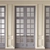 Elegant Wall Moulding Doors - Vray & Corona 3D model small image 1