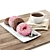 Delicious Coffee and Donuts Set 3D model small image 1