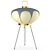 Vitra AKARI 9AD Japanese Paper Table Lamp 3D model small image 1