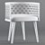 Elegant Arabesque Dining Chair 3D model small image 3