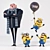 Mischievous Adventures with Gru and Minions 3D model small image 1