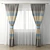 Elegant Window Drapes 3D model small image 1