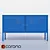 Functional Scandinavian Blue Cabinet 3D model small image 1