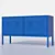 Functional Scandinavian Blue Cabinet 3D model small image 2