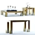 Elegant Titan Console Table - Luxury Furnishing Solution 3D model small image 1