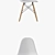 Modern Eames Plastic Side Chair: Stylish & Sturdy 3D model small image 2