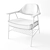 Sleek Finn Lounge Chair by Oliver Hrubiak 3D model small image 3