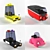 Title: Low-Poly Toy Transport Collection 3D model small image 1