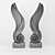 Elegant 3D Sculpture Decor 3D model small image 1