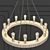 Geoffrey Medium Arteriors Chandelier 3D model small image 1