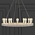 Geoffrey Medium Arteriors Chandelier 3D model small image 2