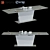 Modern Milano Dining Table: Stylish and Expandable 3D model small image 1