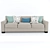 Sleek Sophistication: Jean Luc Sofa 3D model small image 1