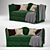 Luxury Knole Sofa: Elegant and Timeless 3D model small image 1