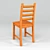 Antique Pine Chair 3D model small image 3