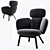 Artifort Bras Highback | Modern Stylish Lounge Chair 3D model small image 1