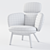 Artifort Bras Highback | Modern Stylish Lounge Chair 3D model small image 3
