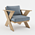 Outdoor Comfort Armchair 3D model small image 1