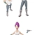 Futurama Leela Action Figures 3D model small image 3