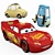 Title: Cars "Lightning McQueen, Guido, & Luigi" Figures 3D model small image 1